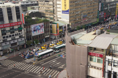 台北の朝の通勤ラッシュ