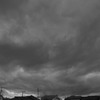 台風～温帯低気圧　夕刻の空・雲