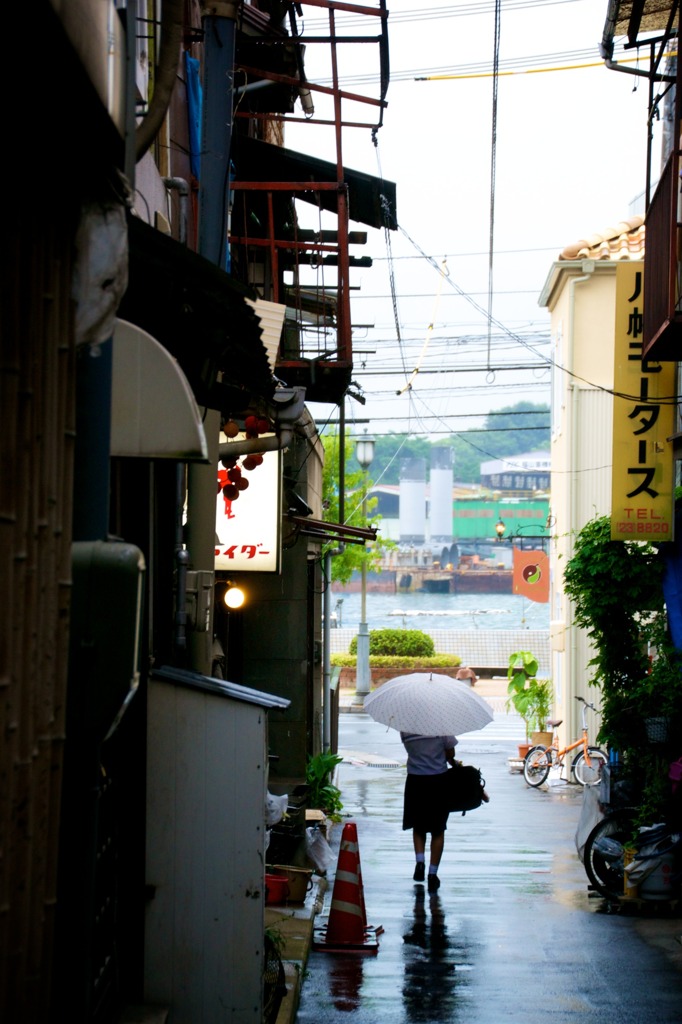 雨の帰り道