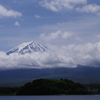 鵜の島と富士山