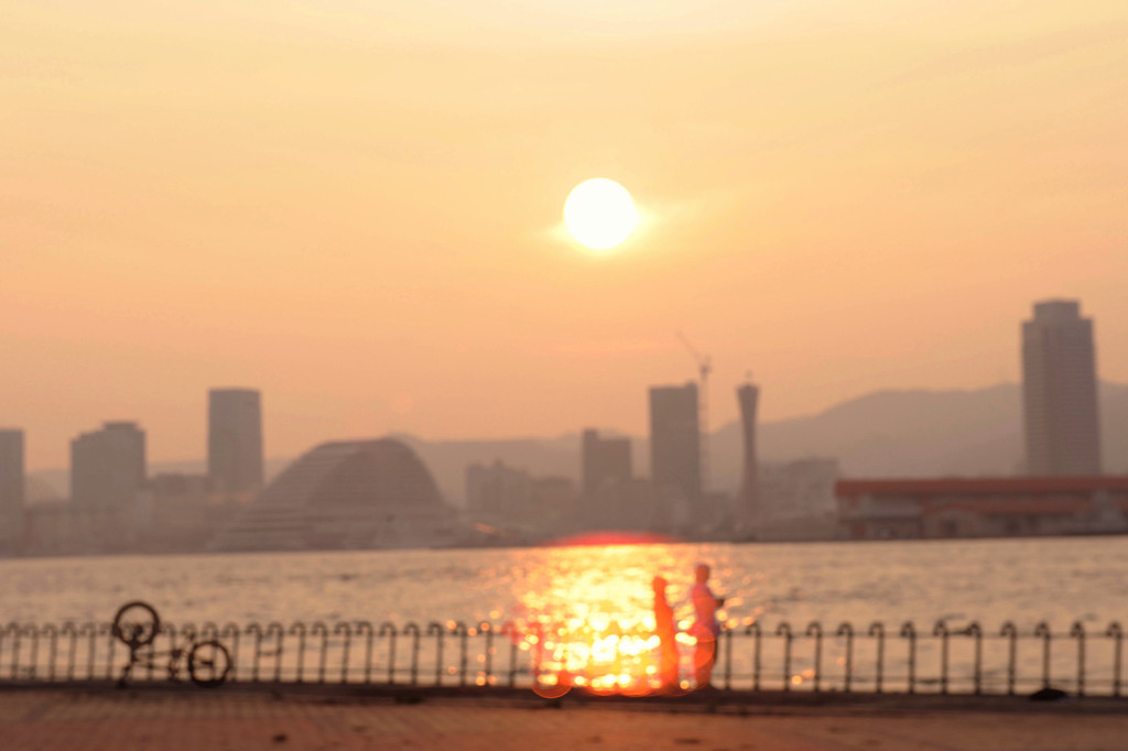 夕日のふたり