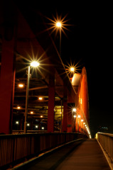 光導く夜の橋