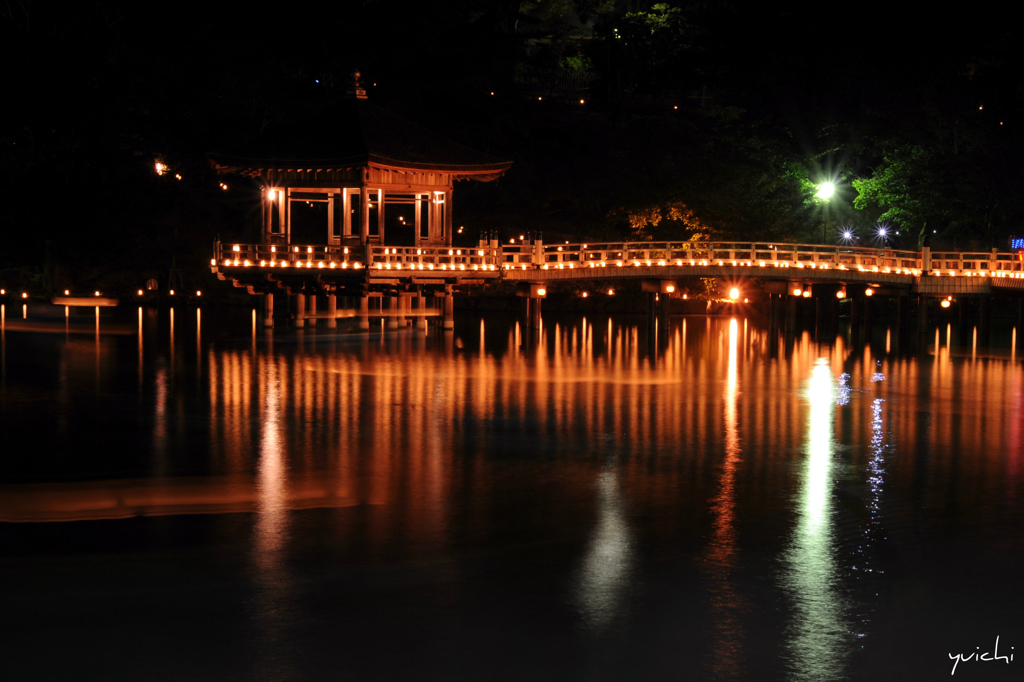 闇夜に浮かぶ