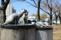 猫のオブジェ