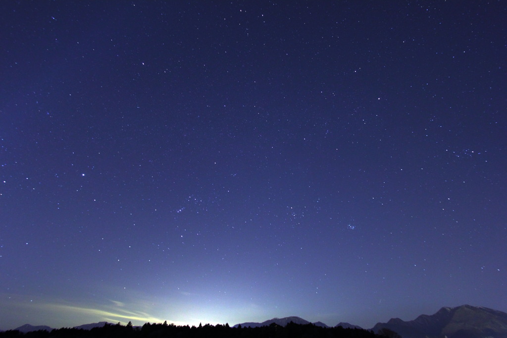 藤原岳と星空