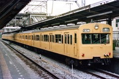 昭和61年春、国鉄川崎駅にて