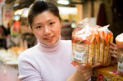 台北の麺売り娘