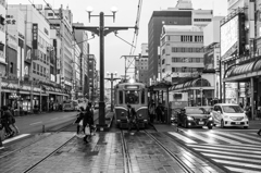 天文館、雨上がり