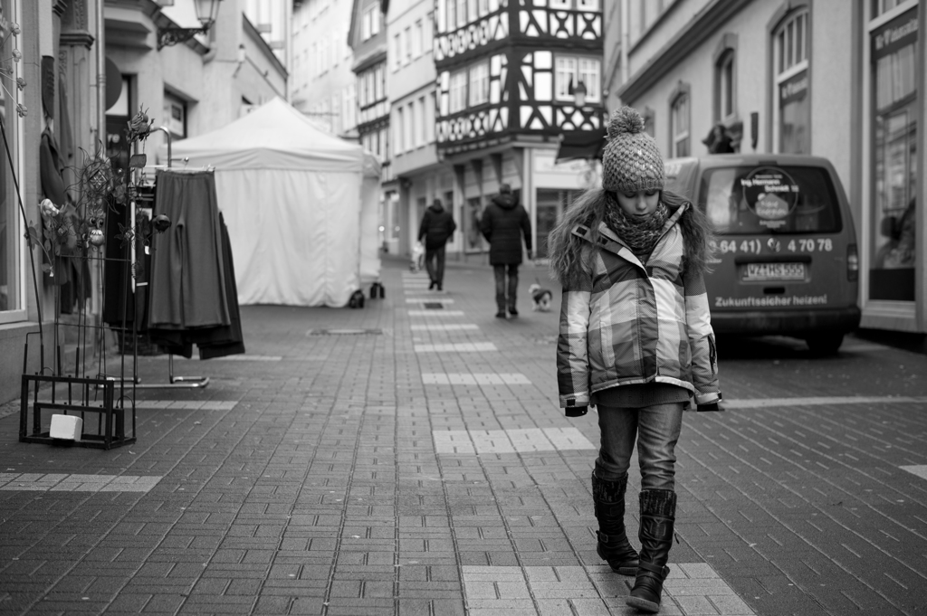 ライカの町の少女