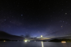 夜明けの天の川