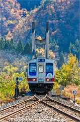 三陸鉄道・小本駅にて。