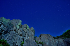 月夜に星空を仰ぐ