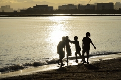 Boys on the beach