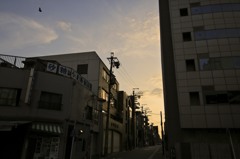 黄昏の街
