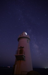 灯台と天の川