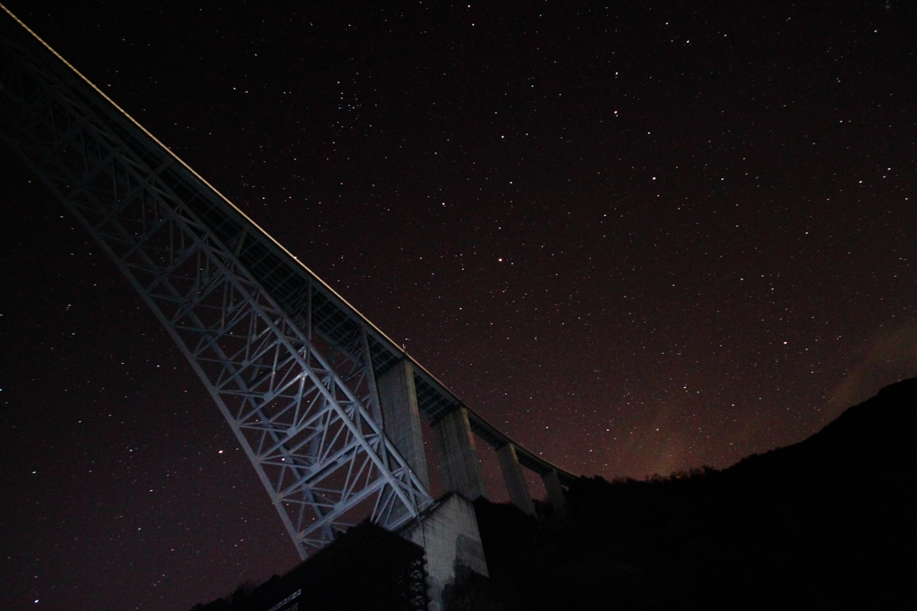 星空に向かって