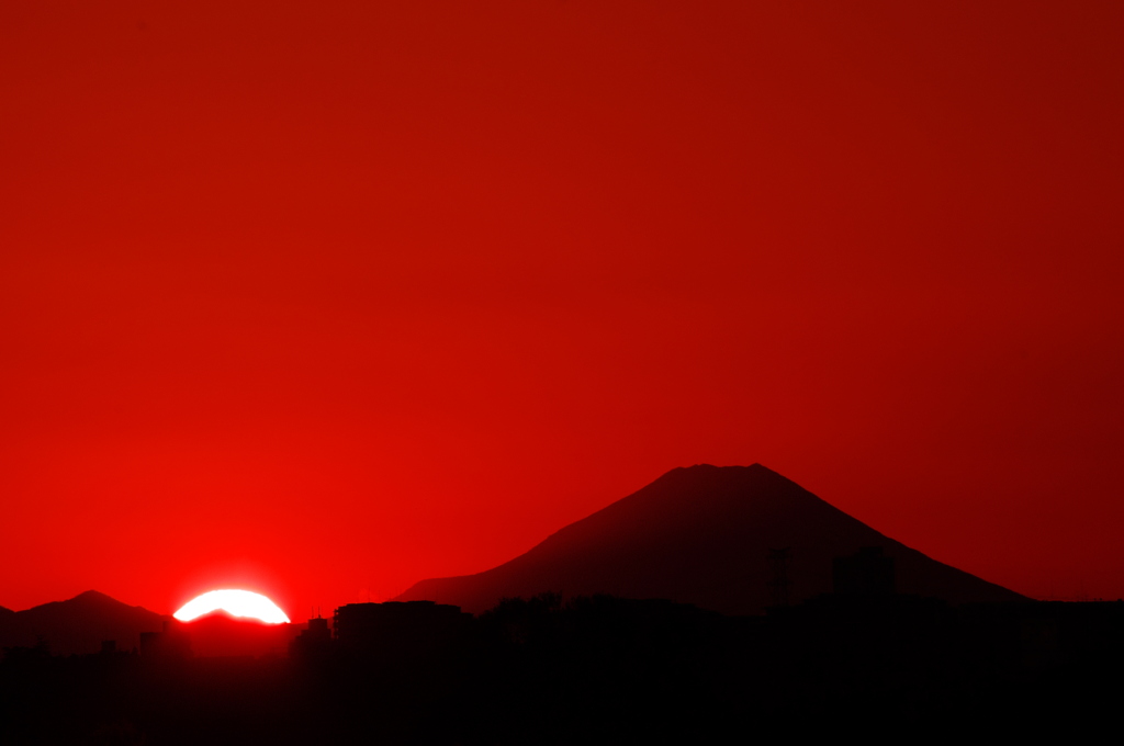 富士山夕景