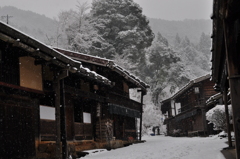 雪の妻籠宿壱