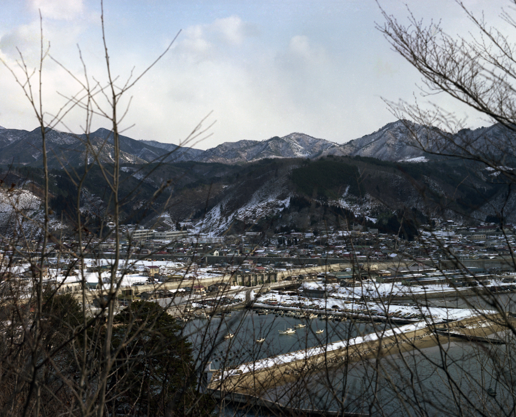 在りし日の岩手田老港
