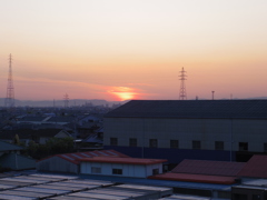 自宅付近からの夕焼け2