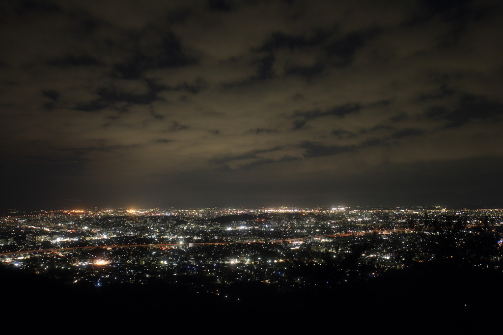 油山からの夜景