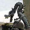 神社にて