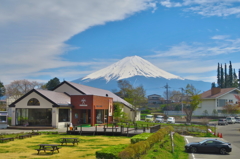 河口湖からの富士