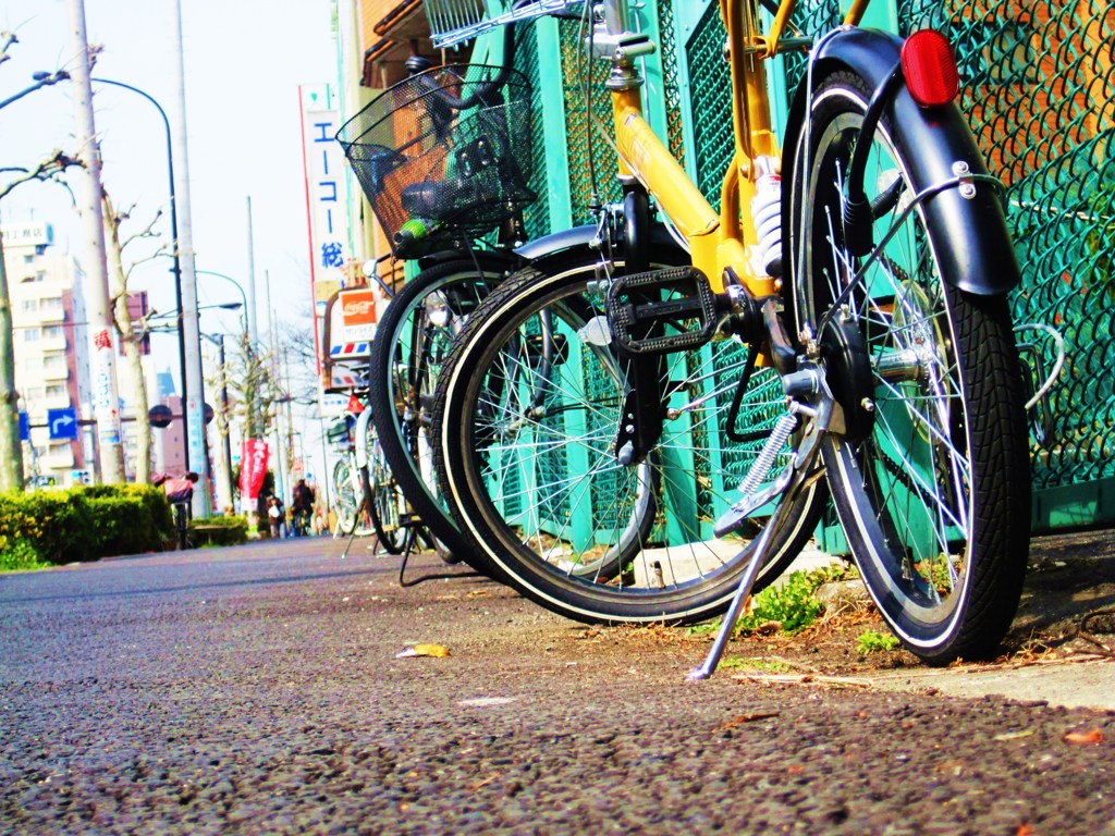 The road sees a bicycle