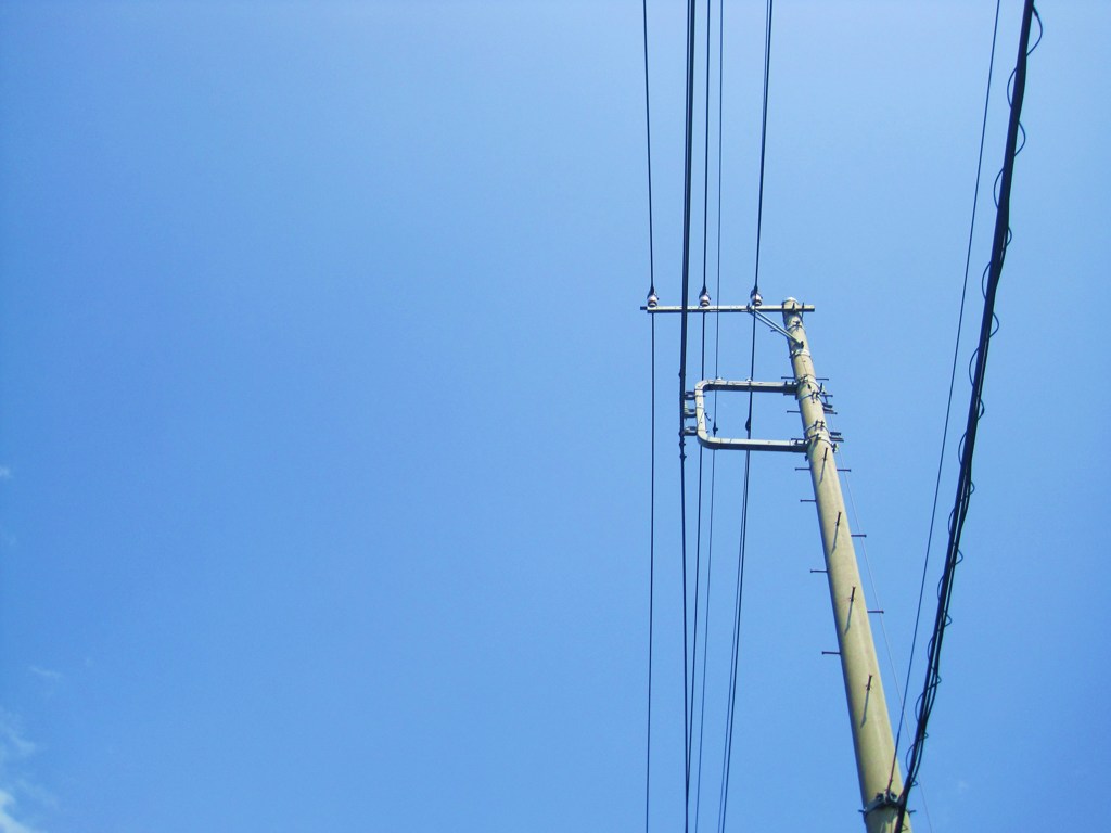 Electric wire and light