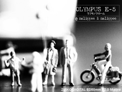 ドイツPreiser社のミニチュアフィギュア　OLYMPUS E-5 ラフモノク