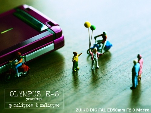 ドイツPreiser社のミニチュアフィギュア　OLYMPUS E-5 クロスプロ
