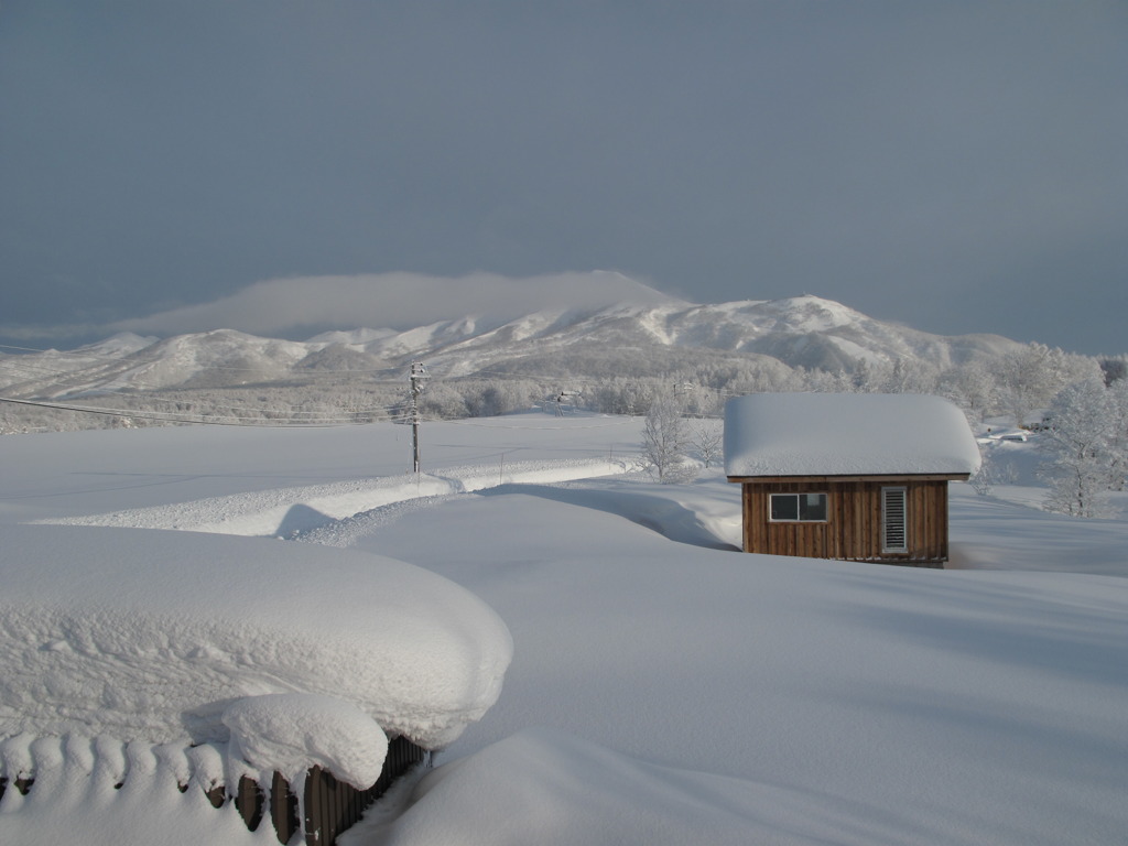 アンヌプリ周辺の雪景色
