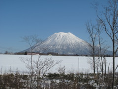 初冬の羊蹄山