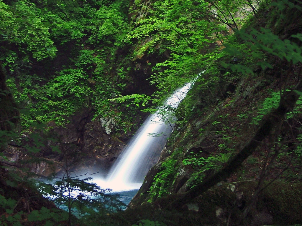 七ツ釜五段の滝（最下段）