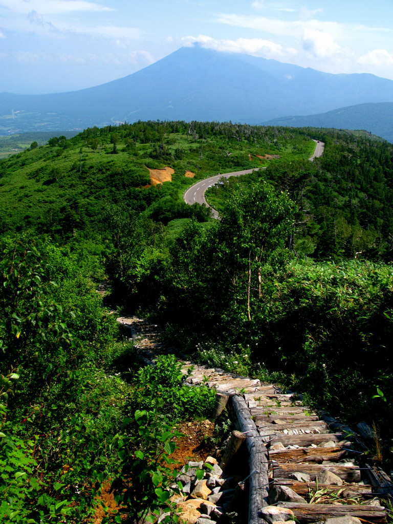 登山道からの岩手山