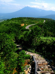 登山道からの岩手山