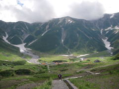 雷鳥沢キャンプ場へ