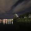 夜桜と松本城