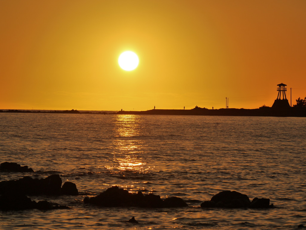 能登の夕景