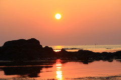 日本海夕景　２