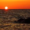 越前の夕日