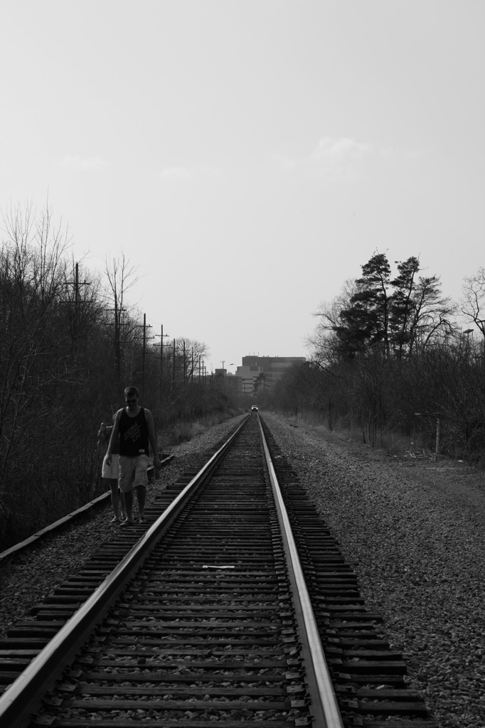 Along the railroad