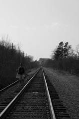 Along the railroad