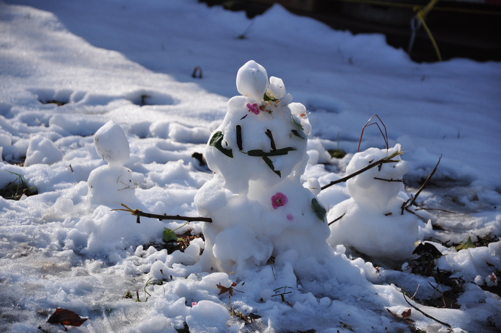 雪だるま三兄弟