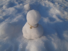 雪だるま×ゴールド