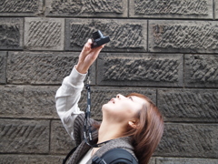 デジカメ、横顔