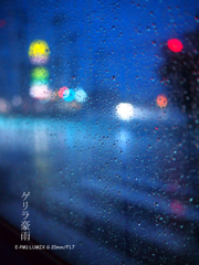 雨を写す