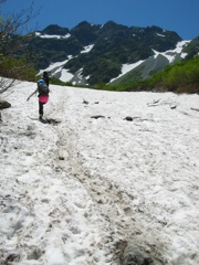 涸沢雪渓２０１２