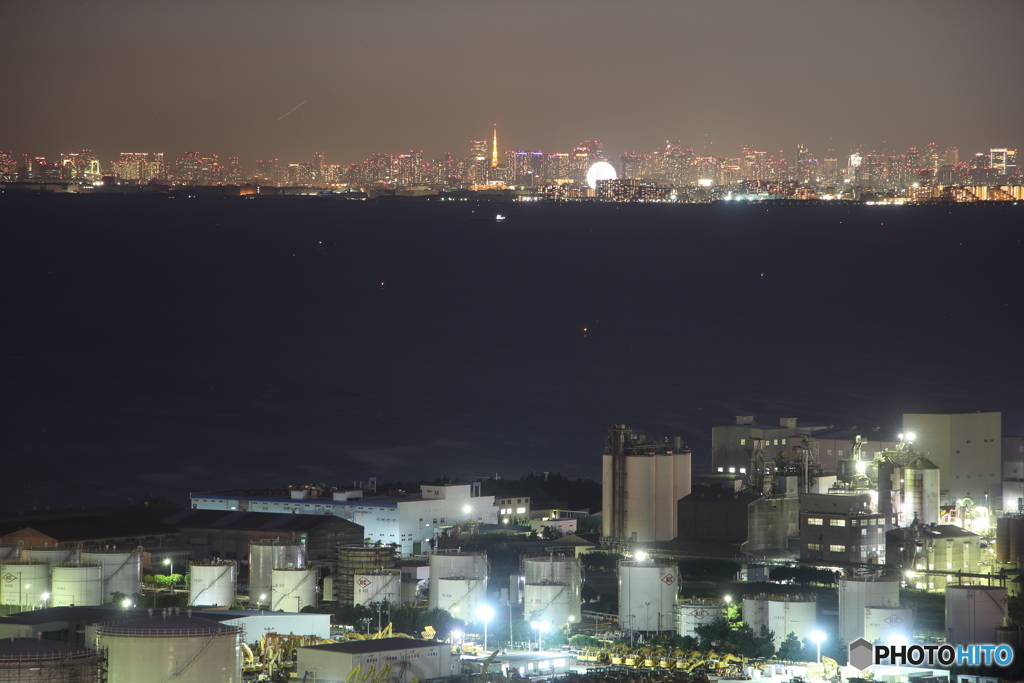 千葉ポートタワーからの夜景