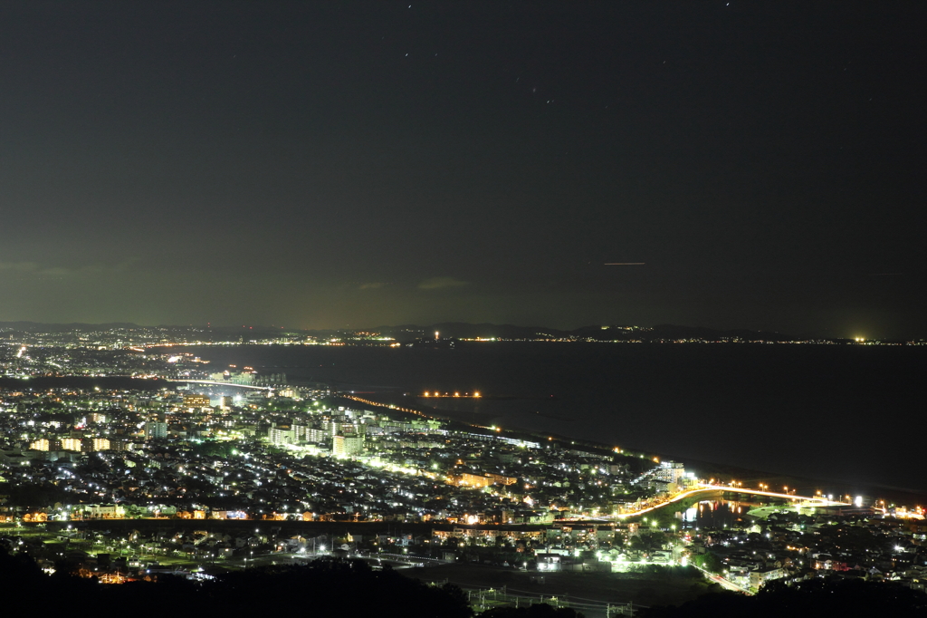 湘南平からの夜景